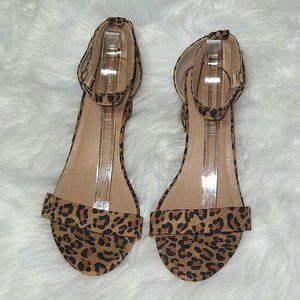 Ashley Stewart Leopard  Print Sandals